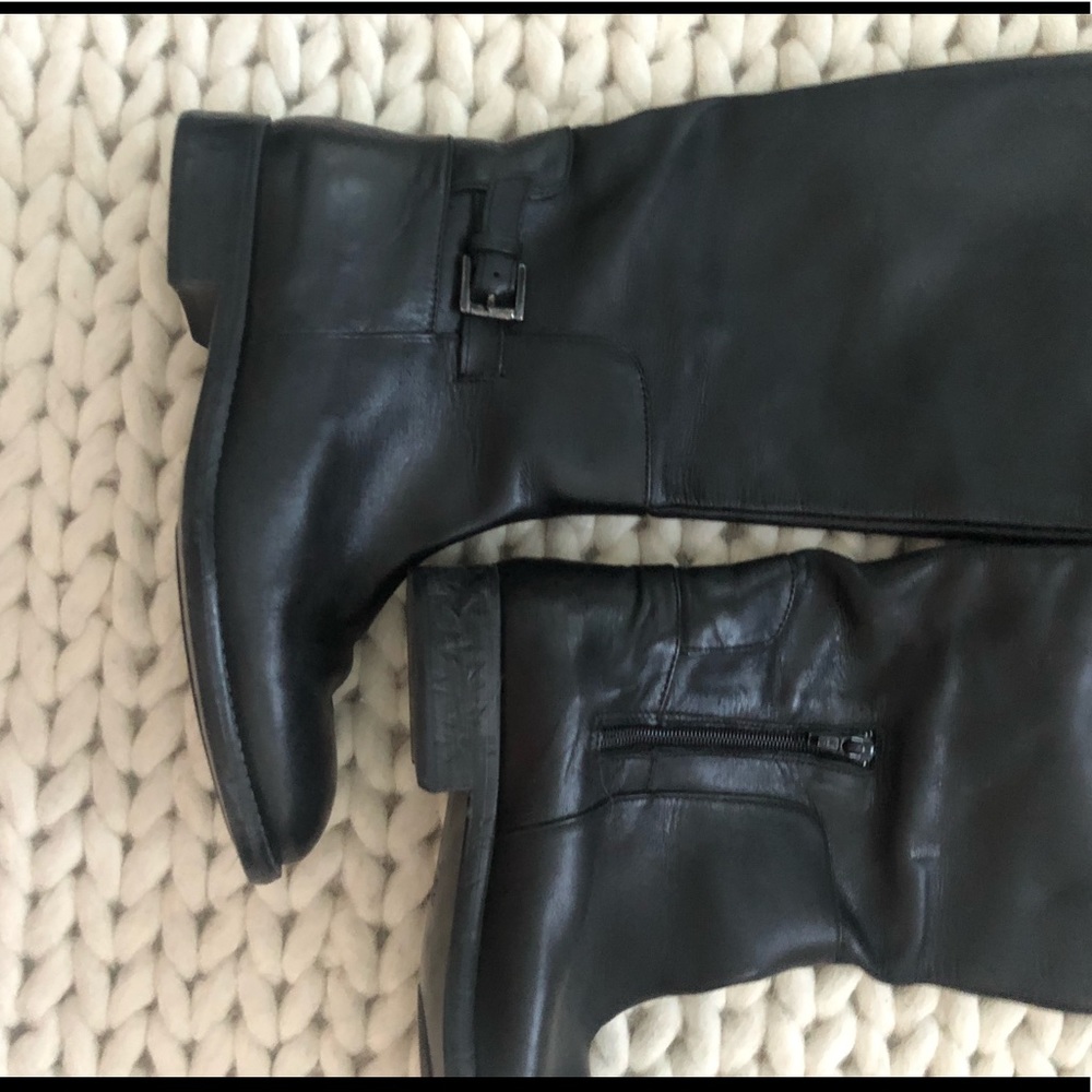 Zara knee high leather boots